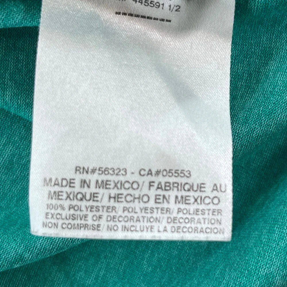 Nike Dri-FIT Mens Training Shirt Teal Green Heathered Short Sleeve Tee Small